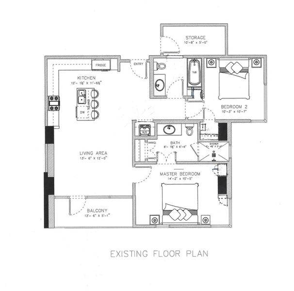 Existing Floor Plan (aftre 2024 remodel)