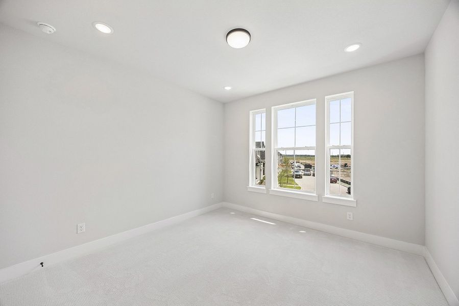 Representative unfurnished interior of a home built from the Sydney by Landon Homes in Fields - East Village, Frisco (Image 32). Representative unfurnished interior of a home built from the Sydney by Landon Homes in Fields - East Village, Frisco (Image 32).