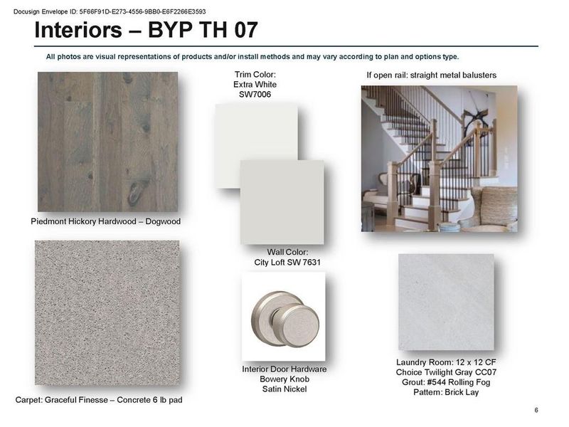 Sample of building materials used in homes in Byers Park, Alpharetta (Image 50).