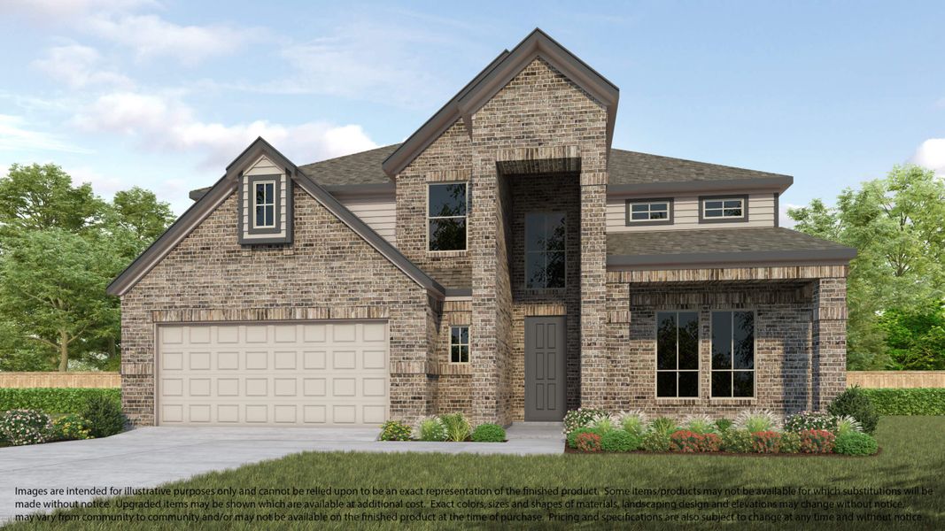 Representative exterior photo of a completed home built from the 672 by Long Lake Ltd. in Briarwood Crossing, Rosenberg, TX (Image 4). Representative exterior photo of a completed home built from the 672 by Long Lake Ltd. in Briarwood Crossing, Rosenberg, TX (Image 4).