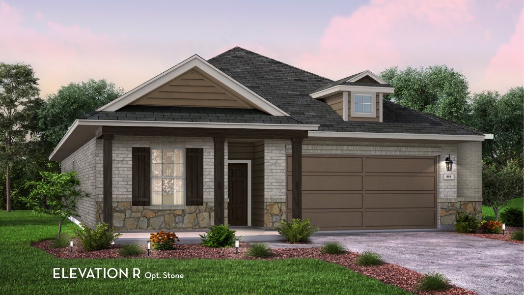 Representative exterior photo of a completed home built from the Aquila by CastleRock Communities in Sagebrook, Argyle, TX (Image 15). Representative exterior photo of a completed home built from the Aquila by CastleRock Communities in Sagebrook, Argyle, TX (Image 15).