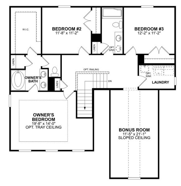 Image 6 representing the Erie II by M/I Homes in Boulder Ridge, Gastonia, NC. Image 6 representing the Erie II by M/I Homes in Boulder Ridge, Gastonia, NC.