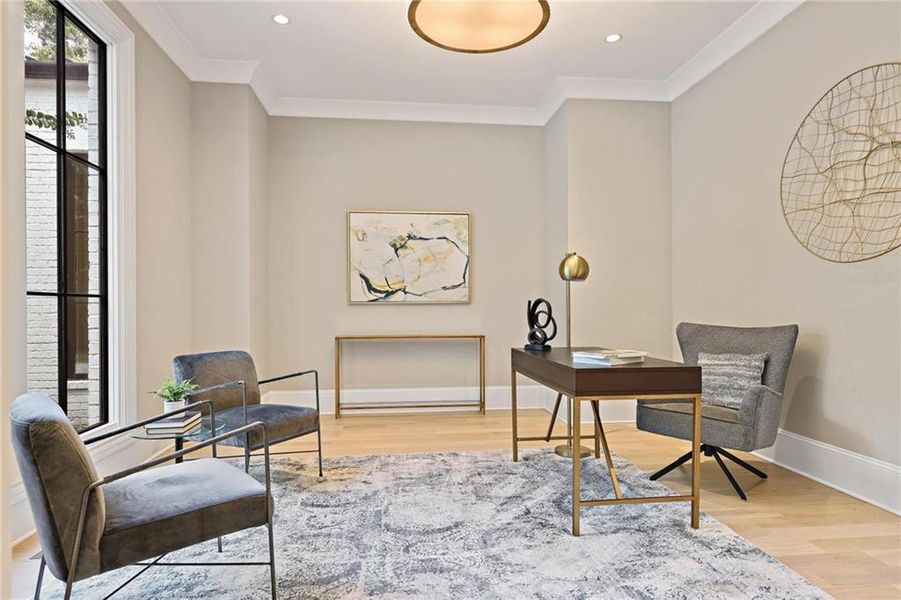 Furnished interior view inside a new home in , Atlanta (Image 7).