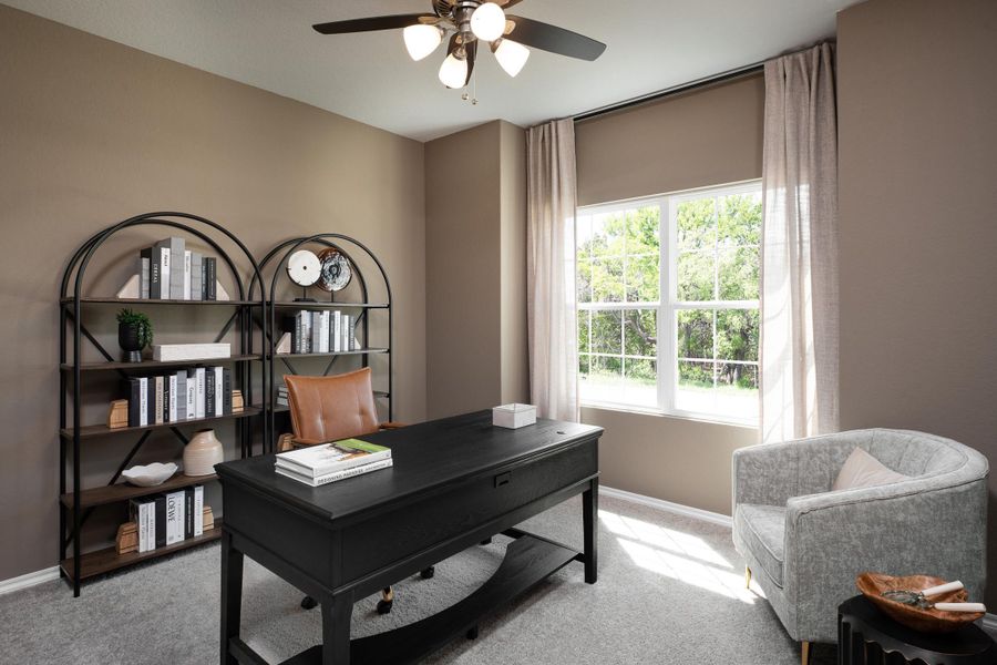 Representative furnished interior of a home built from the Alyssa by Ashton Woods in Hennersby Hollow, San Antonio (Image 8).