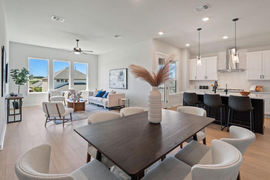 Furnished interior view inside a new home in Park Collection at Lariat, Liberty Hill (Image 35). Furnished interior view inside a new home in Park Collection at Lariat, Liberty Hill (Image 35).