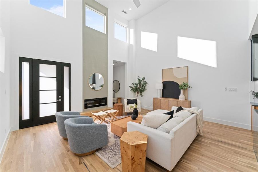 Furnished interior view inside a new home in , Dallas (Image 34).