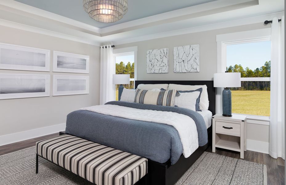 Furnished interior view inside a new home in Midpoint at New Riverside, Bluffton (Image 10).