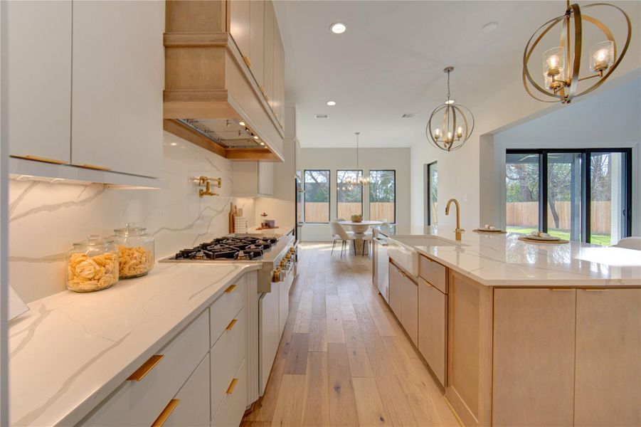 This kitchen is a chefs dream with Jenn Air appliances This kitchen is a chefs dream with Jenn Air appliances