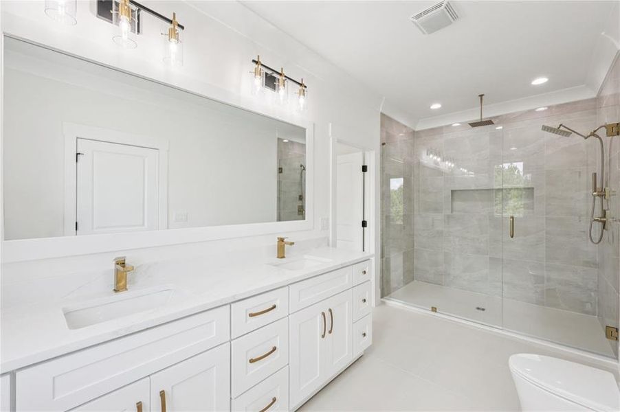 Furnished interior view inside a new home in , Buford (Image 15).