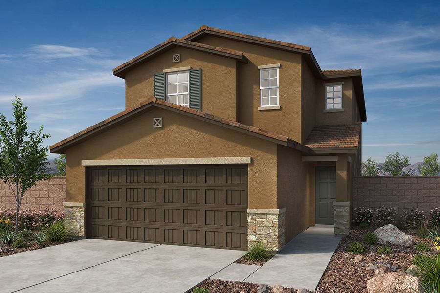 Exterior C with stone