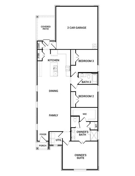 2D floor plan layout of this home in Redden Farms – Active Adult, Midlothian, TX (Image 3). 2D floor plan layout of this home in Redden Farms – Active Adult, Midlothian, TX (Image 3).