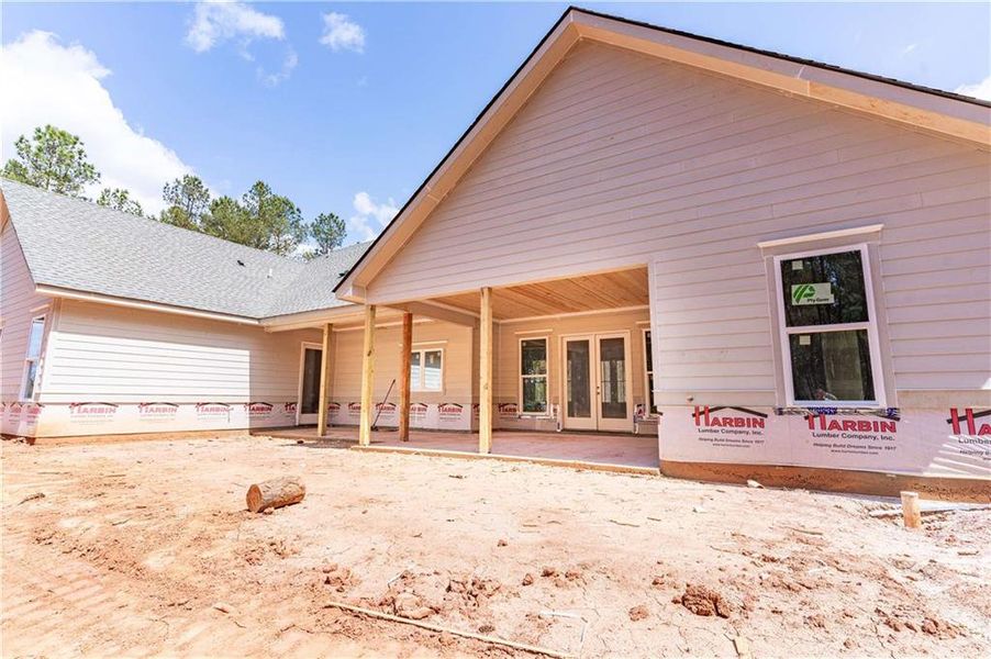 In-progress construction of a new home in , Monroe, GA (Image 29).