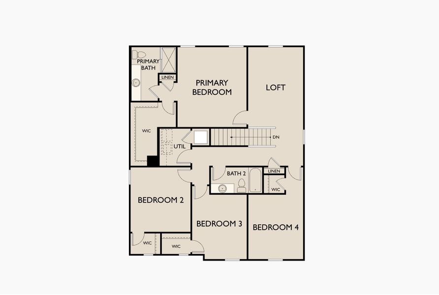2D floor plan layout for the Spectra by Starlight Homes in Willow Springs, Buda, TX (Image 3). 2D floor plan layout for the Spectra by Starlight Homes in Willow Springs, Buda, TX (Image 3).