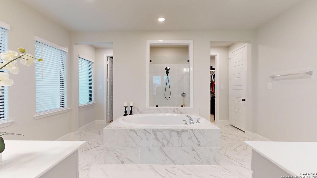 Furnished interior view inside a new home in Weston Oaks 55', San Antonio (Image 18).