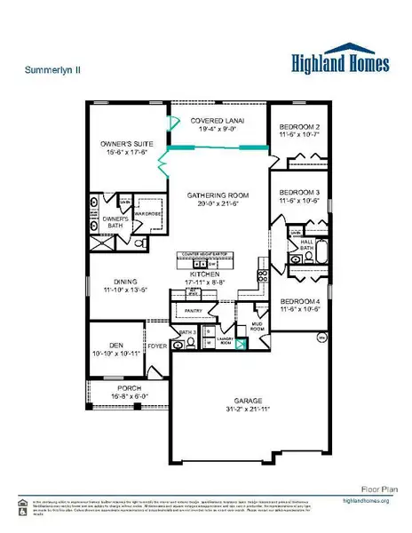 Summerlyn II - Home Layout