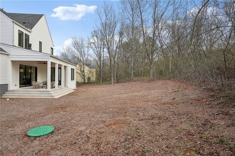 Exterior details and patio area of a home in , Roswell (Image 45).