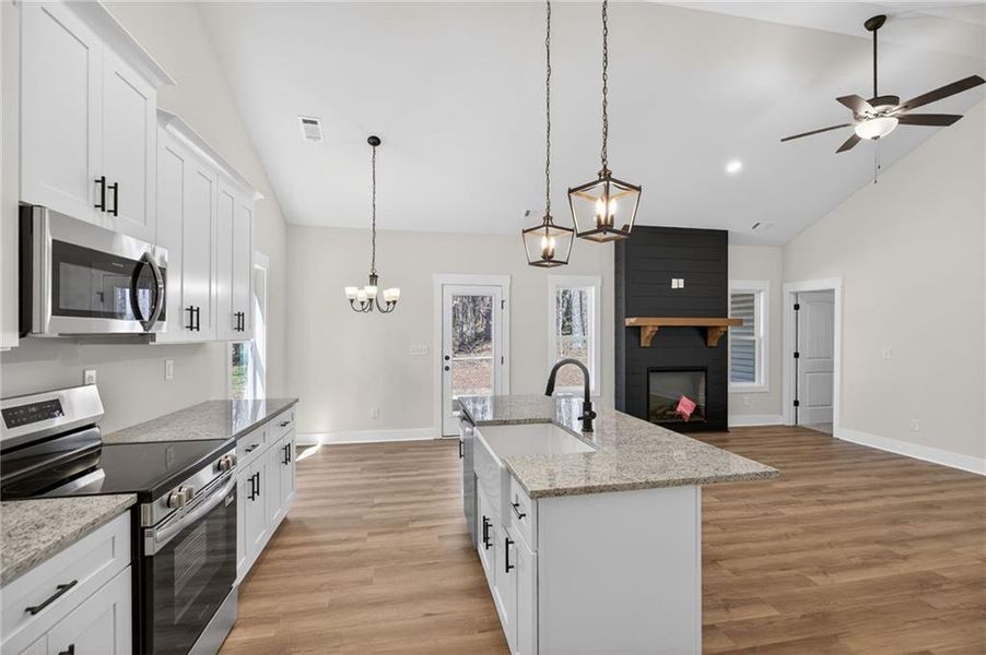 Furnished interior view inside a new home in , Silver Creek (Image 19).