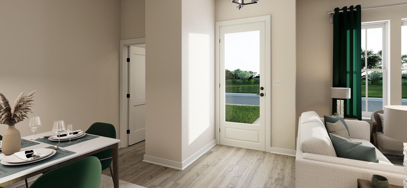 Furnished interior view inside a new home in , Charleston (Image 16).