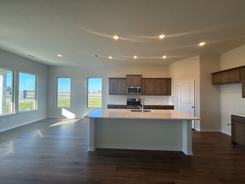 Furnished interior view inside a new home in Clear Sky Addition, Valley View (Image 5).
