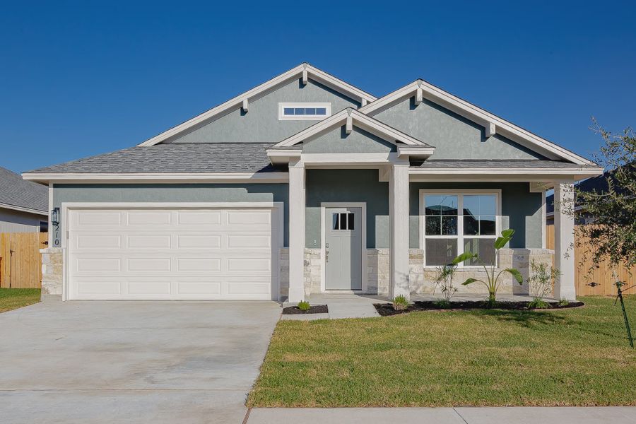 Representative exterior photo of a completed home built from the Tyler II by Steve Klein Custom Builder in TerraVista, Victoria, TX (Image 14).
