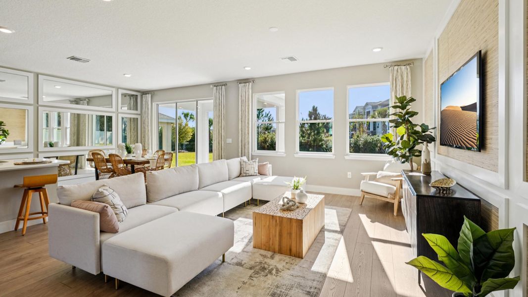 Furnished interior view inside a new home in Buchanan Trails, Newberry (Image 9).