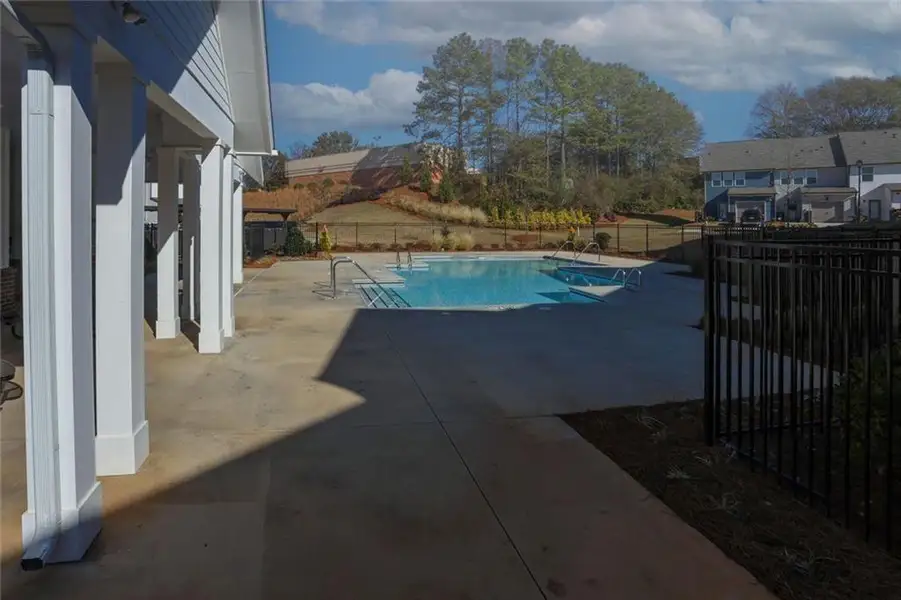 Exterior details and patio area of a home in Laurelwood, Douglasville (Image 4).