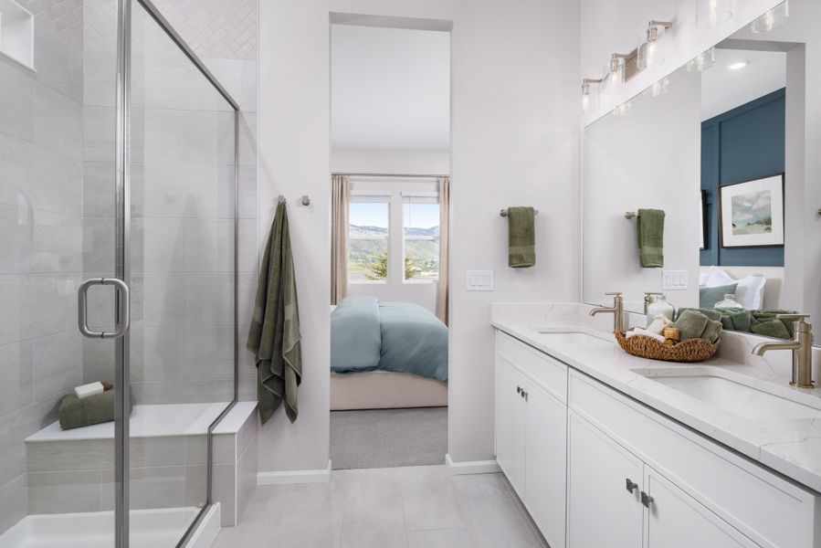 Representative furnished interior of a home built from the 4003 by Risewell Homes in The Manors Collection at Golden Overlook, Golden (Image 8).