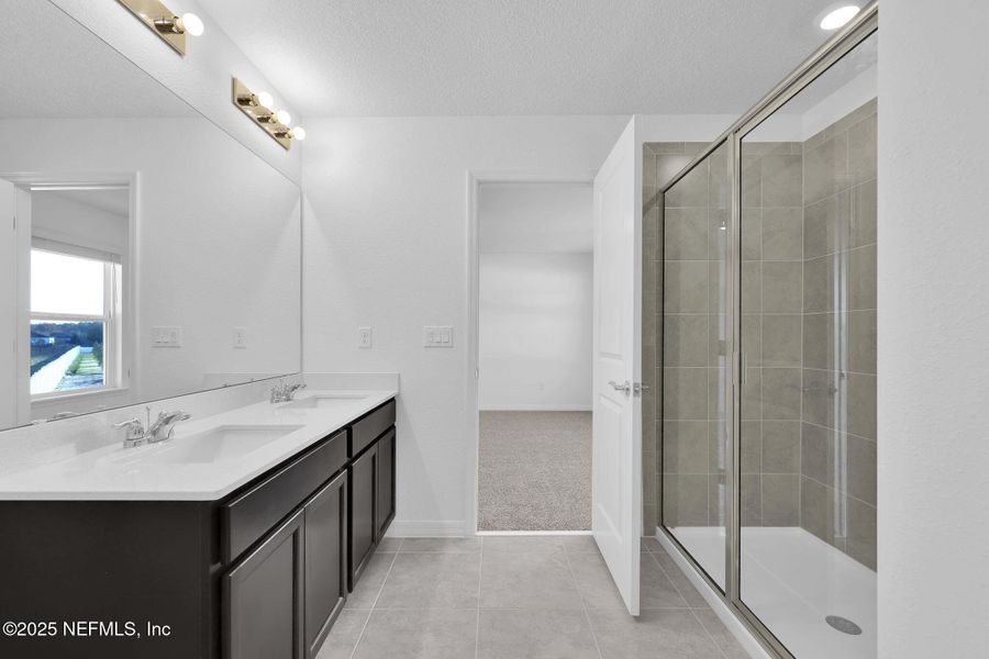 Furnished interior view inside a new home in Wells Landing, Jacksonville (Image 12).