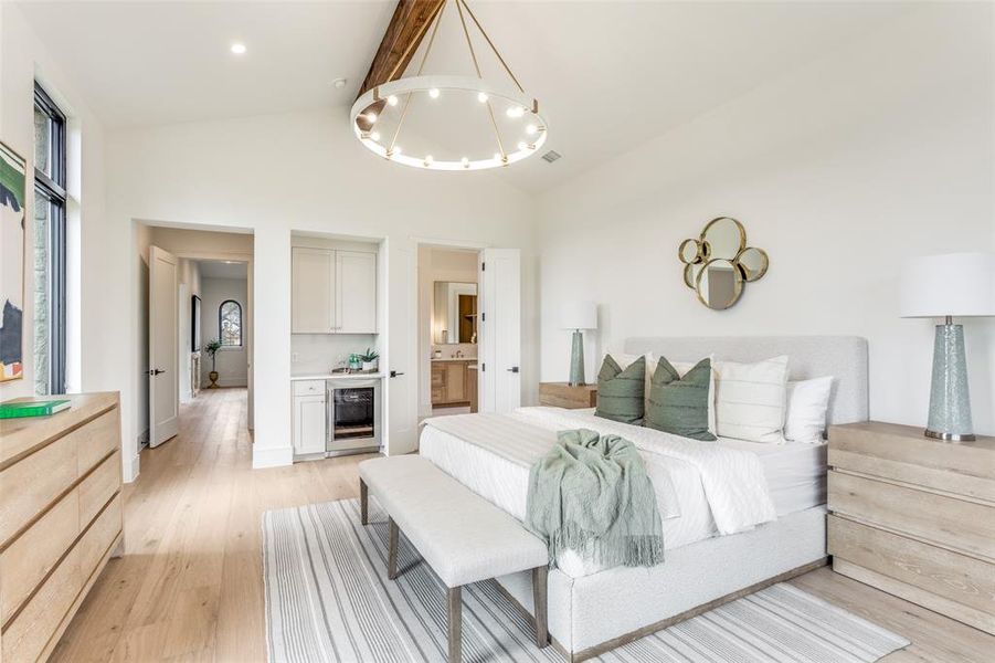 Furnished interior view inside a new home in Samantha Springs, Keller (Image 24).