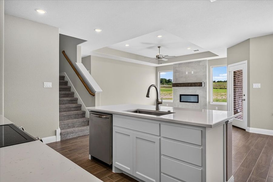 Furnished interior view inside a new home in The Ranches at Valley View, Springtown (Image 14).
