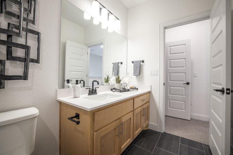 Furnished interior view inside a new home in Cascades at Onion Creek, Austin (Image 13). Furnished interior view inside a new home in Cascades at Onion Creek, Austin (Image 13).