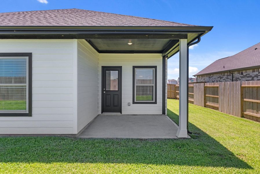 Exterior details and patio area of a home in Arabella on the Prairie, Richmond (Image 4). Exterior details and patio area of a home in Arabella on the Prairie, Richmond (Image 4).