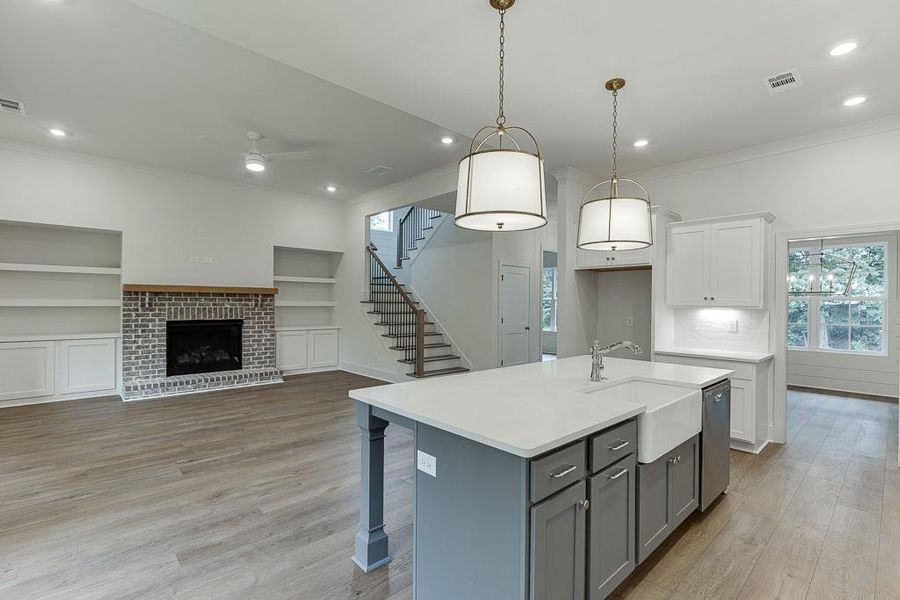 Furnished interior view inside a new home in , Sugar Hill (Image 14). Furnished interior view inside a new home in , Sugar Hill (Image 14).