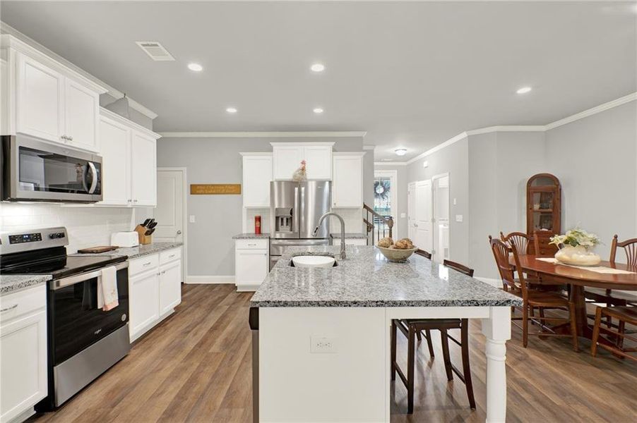 Furnished interior view inside a new home in , Flowery Branch (Image 8).