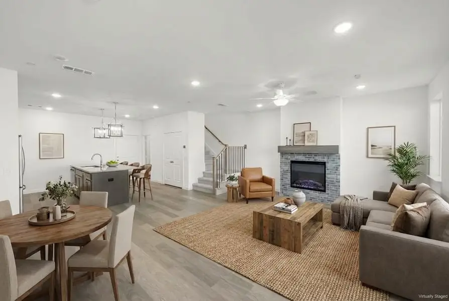 Furnished interior view inside a new home in Wildridge, Oak Point (Image 3).