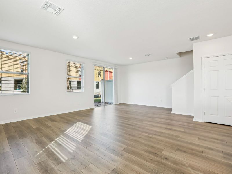 Spacious, unfurnished interior of a new home in The Meadow at Crossprairie Townes, St. Cloud (Image 7). Spacious, unfurnished interior of a new home in The Meadow at Crossprairie Townes, St. Cloud (Image 7).