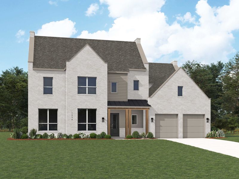 Representative exterior photo of a completed home built from the Ravenna by Huntington Homes in Kresston 70s, Montgomery, TX (Image 22). Representative exterior photo of a completed home built from the Ravenna by Huntington Homes in Kresston 70s, Montgomery, TX (Image 22).