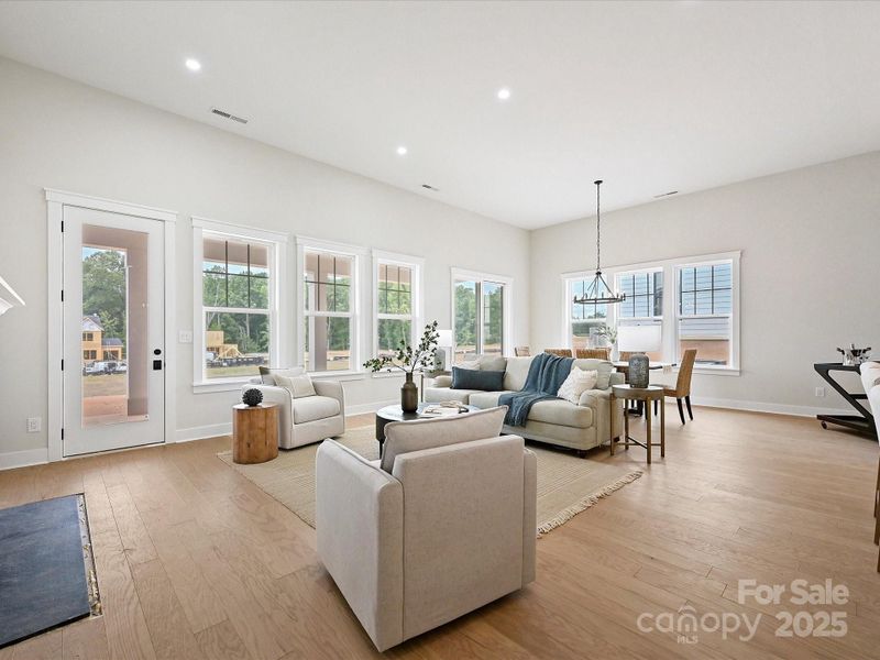 Furnished interior view inside a new home in Coventry Glen, Huntersville (Image 13). Furnished interior view inside a new home in Coventry Glen, Huntersville (Image 13).