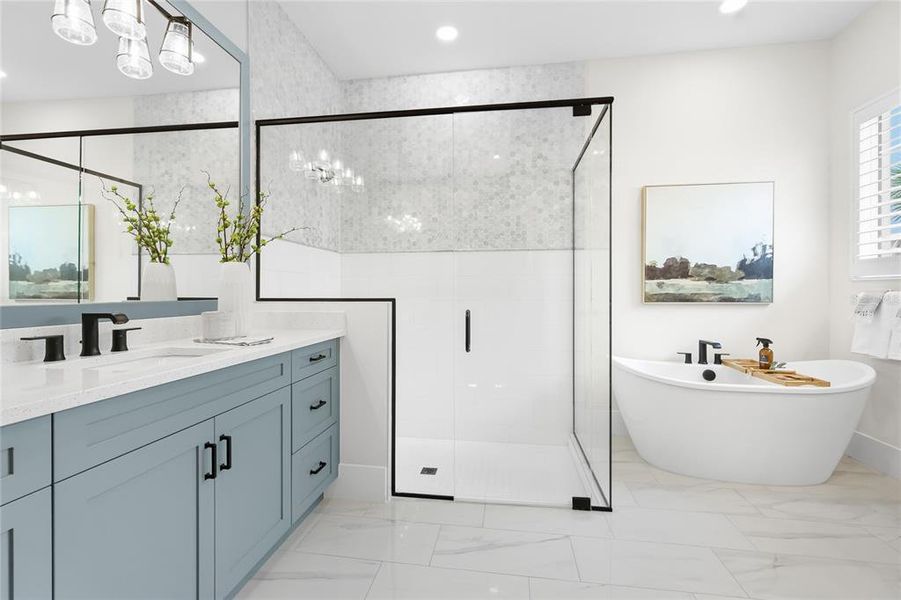 Furnished interior view inside a new home in , Sarasota (Image 44).