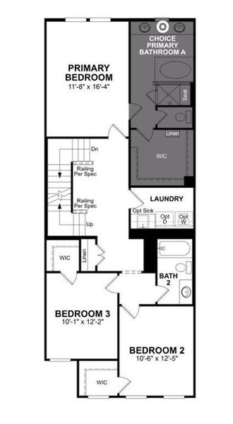Beazer Homes Bayside Baltic floorplan.