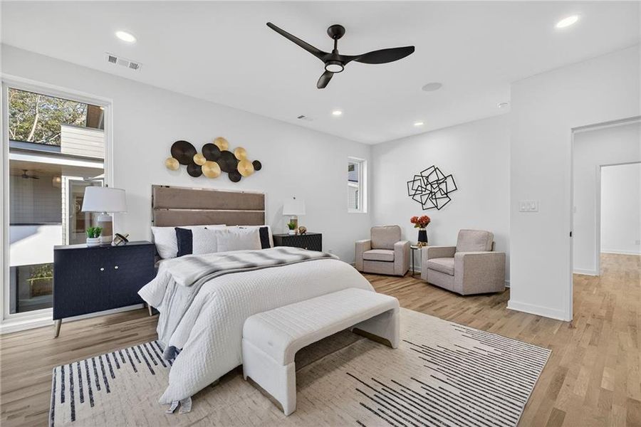 Furnished interior view inside a new home in , Atlanta (Image 16).