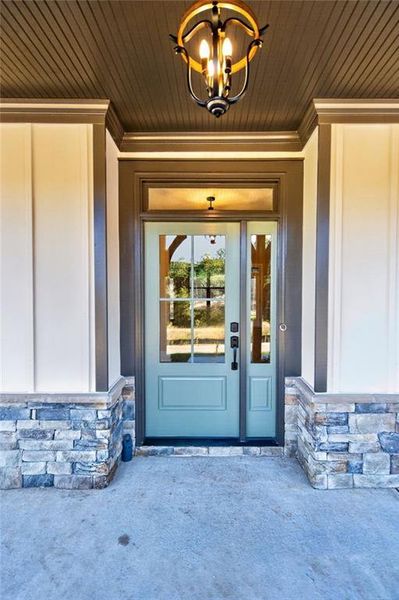 Exterior details and patio area of a home in , Dawsonville (Image 29).