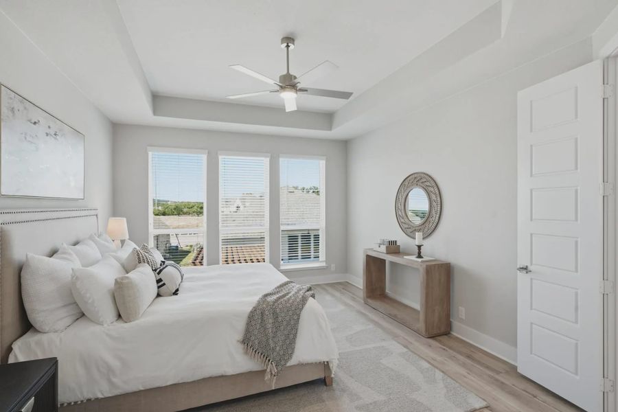 Representative furnished interior of a home built from the Brody by Chesmar Homes in Esperanza 60's, Boerne (Image 6).
