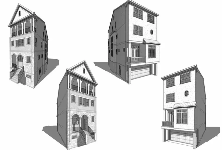 Exterior rendering of this home design in , Sandy Springs, GA (Image 5).