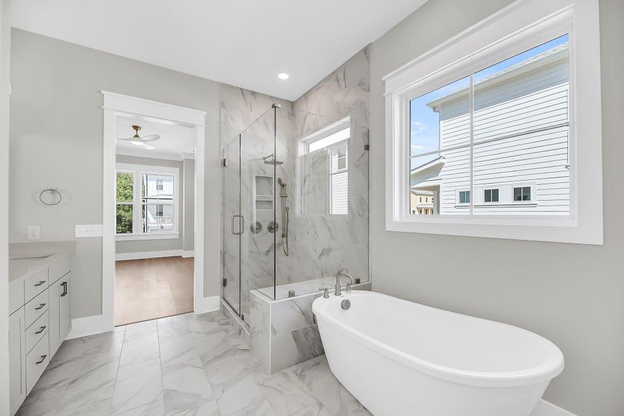 Furnished interior view inside a new home in , Awendaw (Image 51).