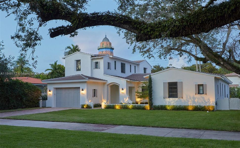 Front exterior of a new home in , Coral Gables, FL, highlighting curb appeal (Image 27).