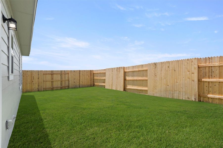 View of fenced backyard View of fenced backyard