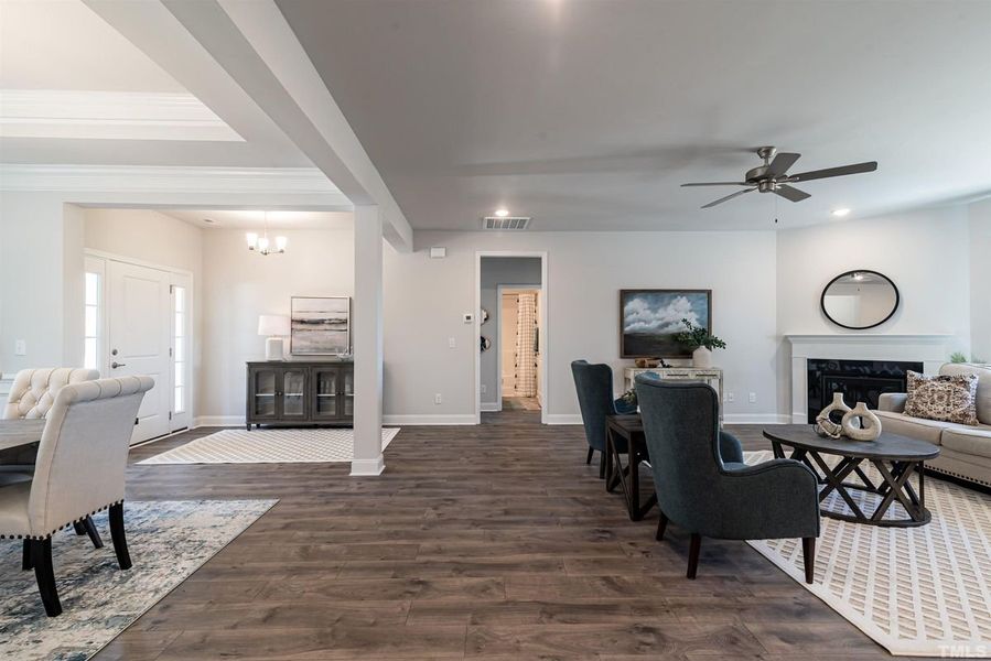 Representative furnished interior of a home built from the 1826 by Adams Homes in Copper Creek, Winterville (Image 11).