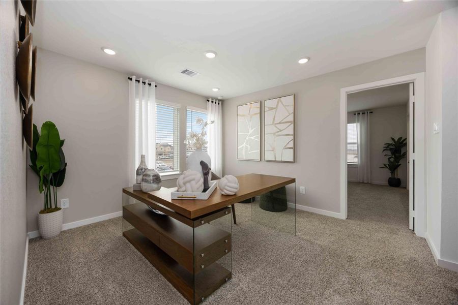 Furnished interior view inside a new home in Grand West, Houston (Image 17).