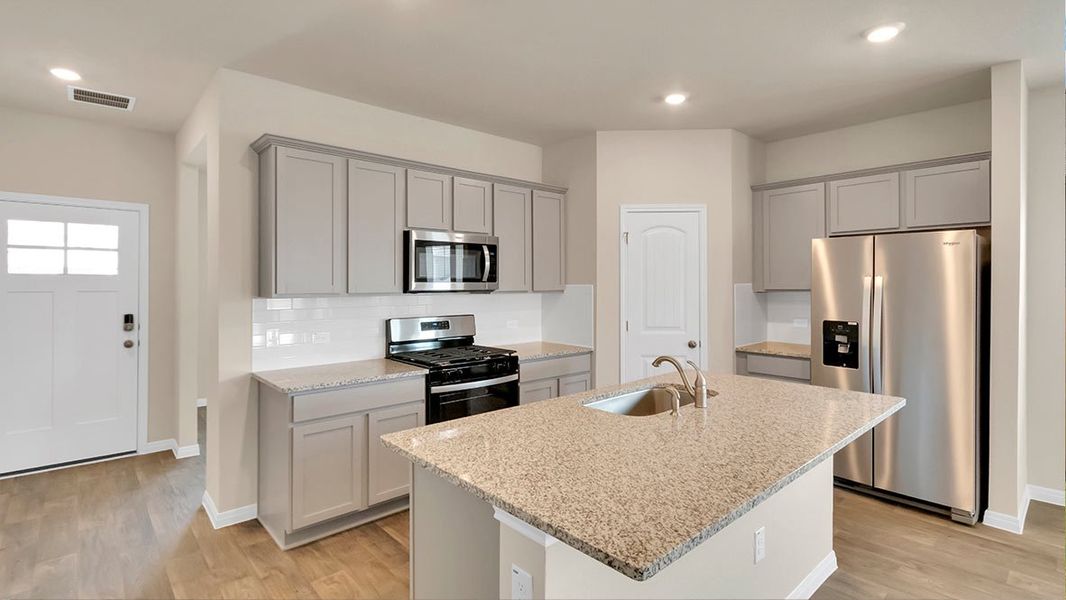 Furnished interior view inside a new home in The Preserve at Forum, Grand Prairie (Image 4). Furnished interior view inside a new home in The Preserve at Forum, Grand Prairie (Image 4).
